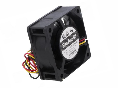 Sanyo Denki, DC, axial, 5VDC, 60x60x25mm, 26.4m3/h, 24dBA, ball bearing