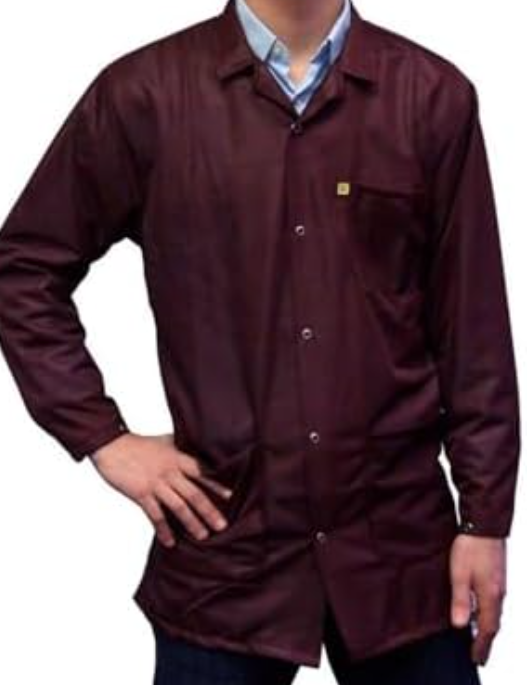 ANTI-STATIC GOWN - WINE COLOR - SIZE G